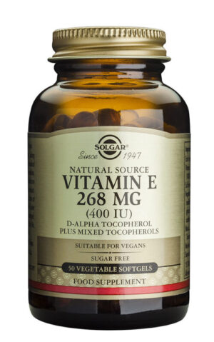 VITAMINA E 268 mg (400UI). Cápsulas Blandas Vegetales.