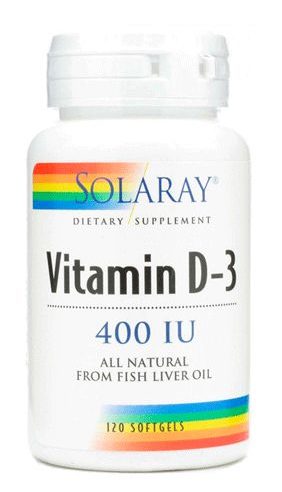 Vitamina d3 solaray 400 ui