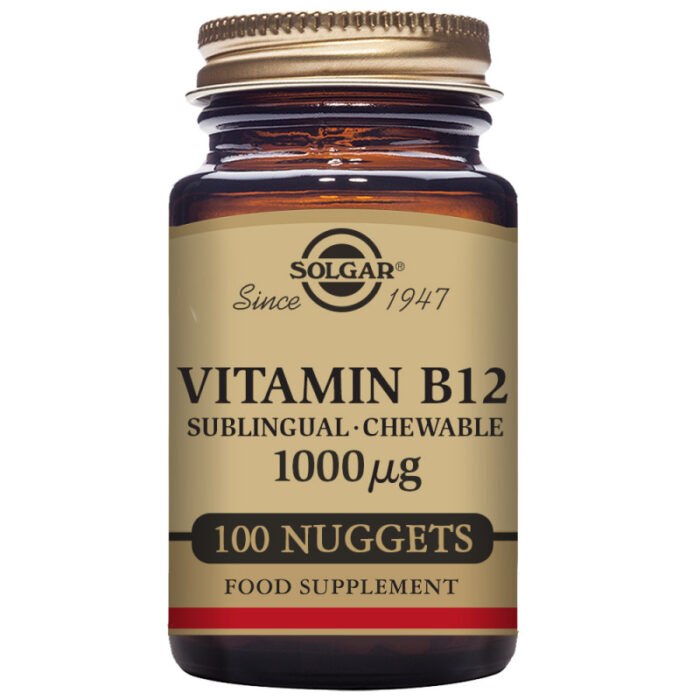Vitamina B12 1000 μg (Cianocobalamina) - 100 Comprimidos sublinguales - masticables