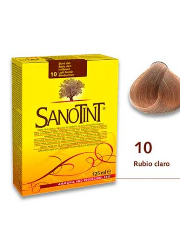 línea capilar SANOTINT Classic 10 Rubio claro 125ml