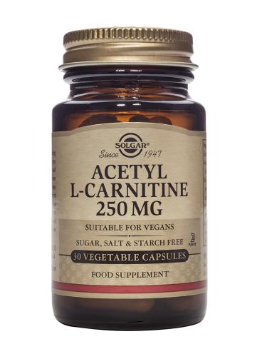 control de peso ACETIL L-CARNITINA 250 mg 30 Cáps Vegetales.