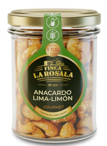 aperitivos y frutos secos ANACARDO GOURMET LIMA-LIMON BIO TARRO 90G