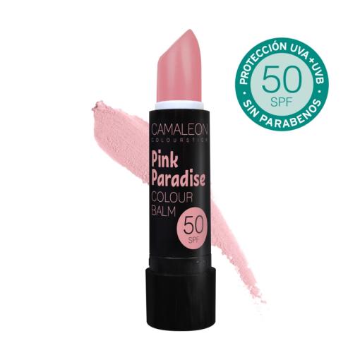 línea facial BALSAMO LABIAL SPF50 PINK PARADISE