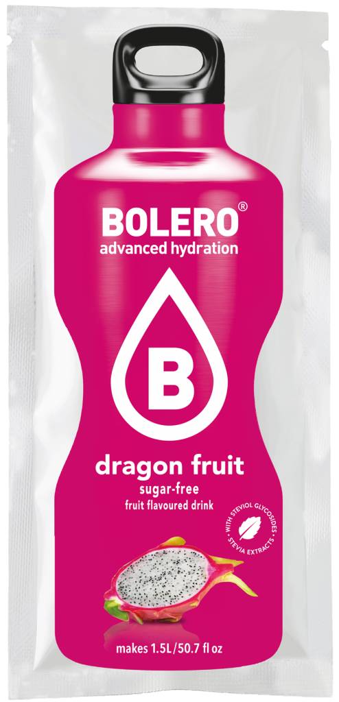 bebidas solubles BOLERO DRAGON FRUIT SOBRE 9 GRS