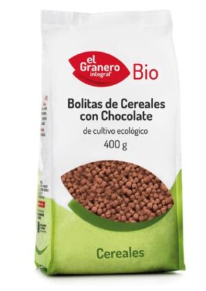 copos, mueslis y salvados BOLITAS DE CEREALES CON CHOCOLATE BIO, 300 g