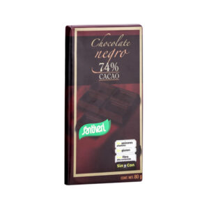 repostería y chocolates CHOCOLATE T.NEGRO 74% CACAO 80 grs
