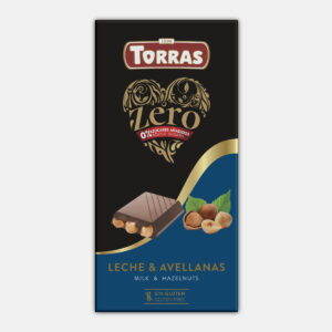 repostería y chocolates CHOCOLATE ZERO CON LECHE Y AVELLANAS SIN AZUCAR S/G 150G