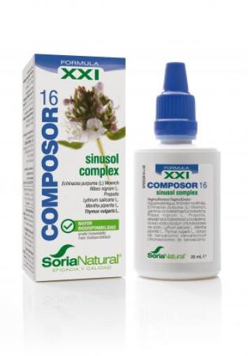 extractos de plantas COMPOSOR 16 SINUSOL COMPLEX 25ml