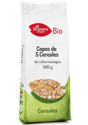 copos, mueslis y salvados COPOS DE 5 CEREALES BIO, 500 g