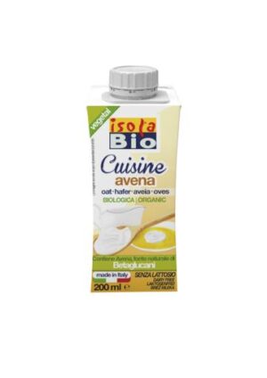 sales, condimentos y salsas CREMA PARA COCINAR DE AVENA BIO, 200 ml