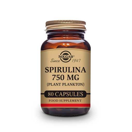 vitaminas ESPIRULINA VEGETARIANA 750MG 80 CAP