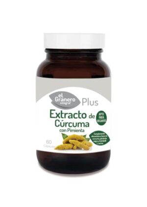 digestivos EXTRACTO DE CÚRCUMA + PIMIENTA, 60 CÁP, 430 mg