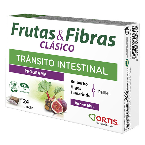 digestivos FRUTA Y FIBRA CLASSIC 24 CUBITOS
