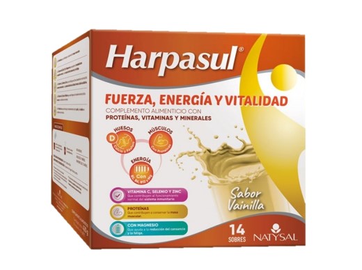 vitaminas y minerales HARPASUL FUERZA VAINILLA 14 SOBRES