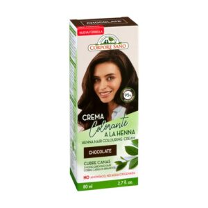 línea capilar HENNA CUBRE CANAS CHOCOLATE 80ML