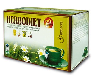 plantas en filtro HERBODIET GLUCONOVA 20 FILTROS