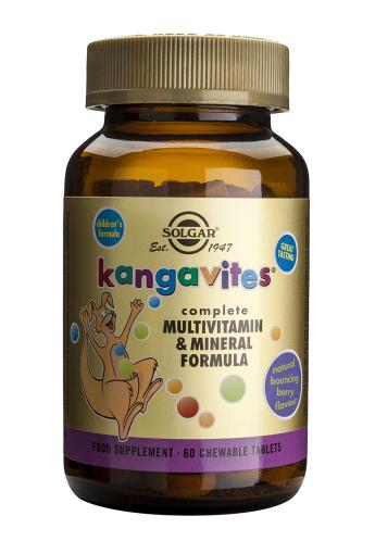 vitaminas KANGAVITES MULTI FRUTAS DEL BOSQUE 60 Comprimidos Masticables.