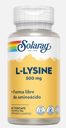 aminoácidos L- LISINA 500MG 60 CAPS