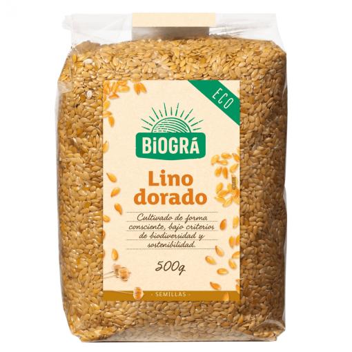 granos y semillas LINO DORADO 500G.