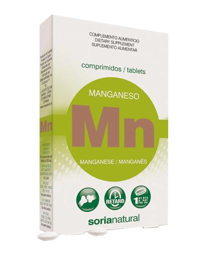 minerales MANGANESO 200 mgrs.RETARD 24 comp