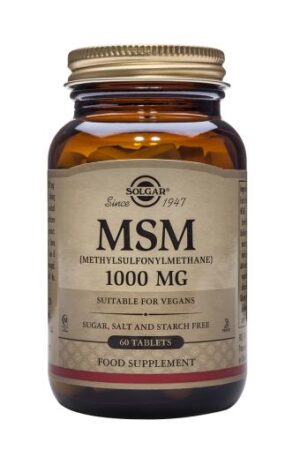 huesos y articulaciones MSM 1.000 mg (metilsulfonilmetano( 60 Comprimidos.