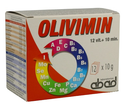 minerales OLIVIMIN 12 SOBRES de 10 grs
