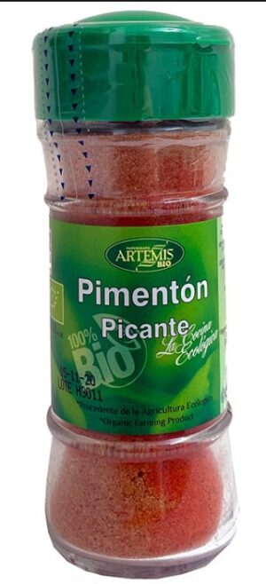 sales, condimentos y salsas PIMENTON PICANTE BIO 40 GR