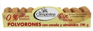 navidad POLVORONES CON ALMENDRA Y CANELA S/G 190GR