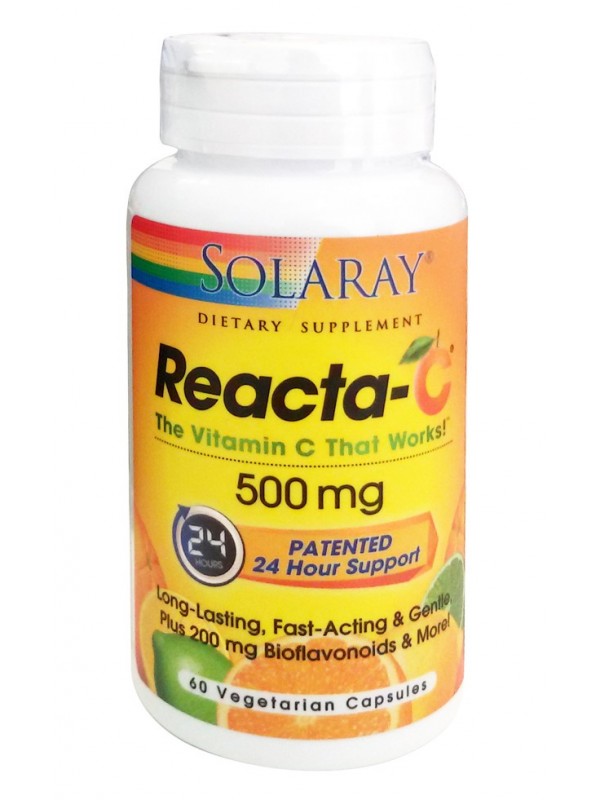 vitaminas REACTA C 500 MGR 60 CAP