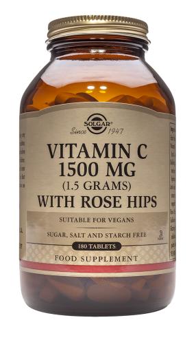 sistema inmunológico ROSE HIPS C 1.500 mg. 180 Comprimidos.