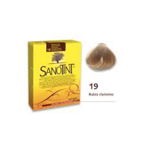 línea capilar SANOTINT Classic 19 Rubio clarísimo 125 ml