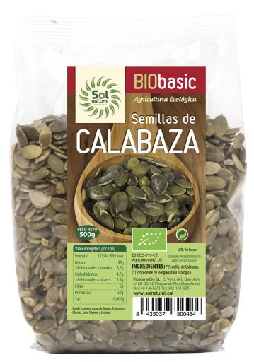 granos y semillas SEMILLAS DE CALABAZA BIO 500GR