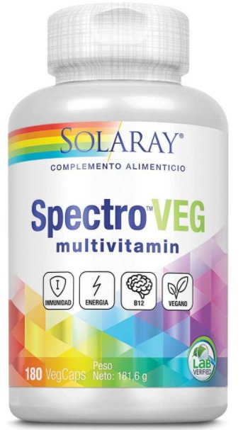vitaminas y minerales SPECTRO MULTIVITAMIN 180 CAPS veg