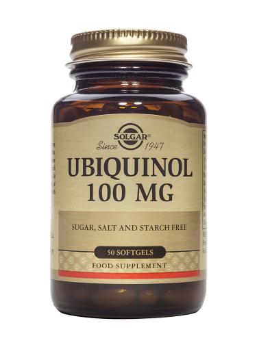 vitaminas UBIQUINOL 100 mg. Forma Reducida de Co Q10. 50 Caps Blandas