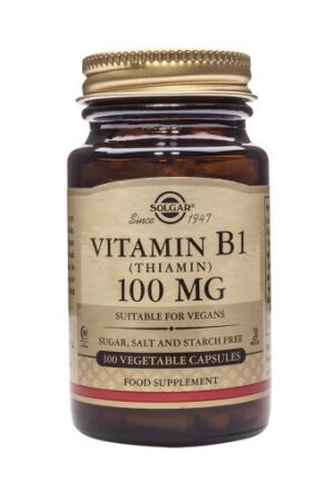 vitaminas VITAMINA B1 100 mg (Tiamina) 100Cápsulas Vegetales.