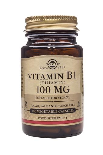 VITAMINA B1 100 mg (Tiamina) 100Cápsulas Vegetales.