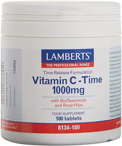 vitaminas VITAMINA C 1000 TIME + Bioflavonoides y Escaramujo 50 mg 180TAB