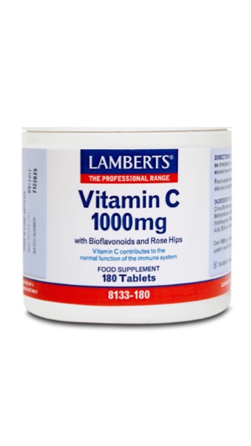 vitaminas VITAMINA C 1000 mg+ Bioflavonoides y Escaramujo 100 mg 180tab