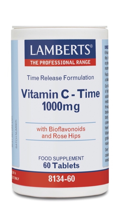 vitaminas VITAMINA C 1000MG TIME + Bioflavonoides y Escaramujo 50 mg 60 TABL