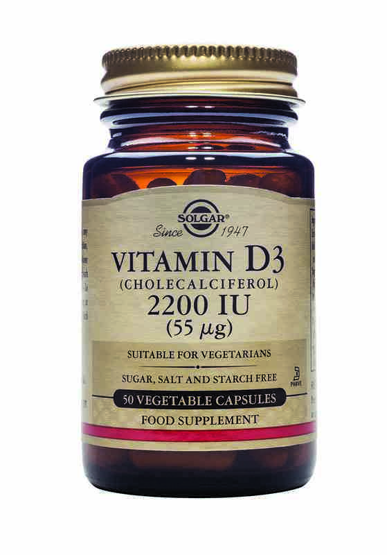 vitaminas VITAMINA D3 2200 UI (55 mcg.) (Colecalciferol)50 Cáps Vegetales.