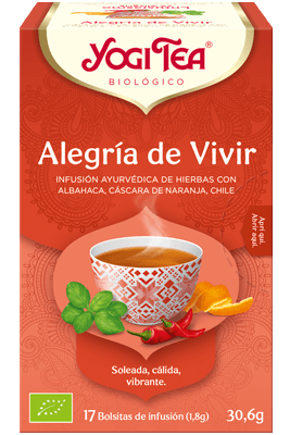 plantas en filtro YOGI TEA ALEGRIA DE VIVIR BIO 17 FILTROS