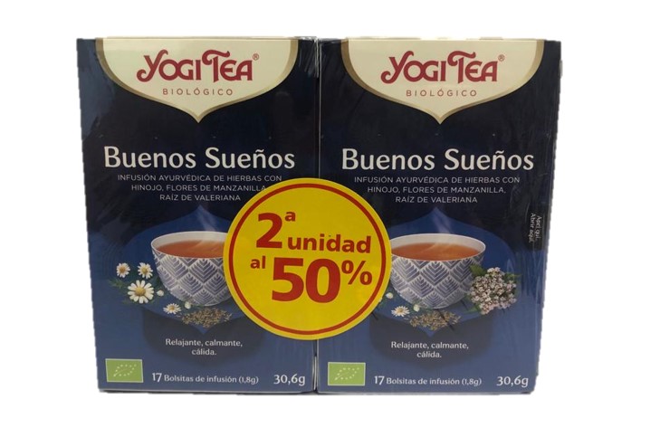 plantas en filtro YOGI TEA BUENOS SUEÑOS 2º UNID 50%