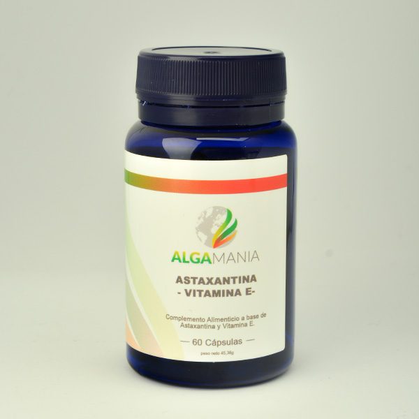 antioxidantes ASTAXANTINA 12 MG + VITAMINA E - 60 CAPSULAS
