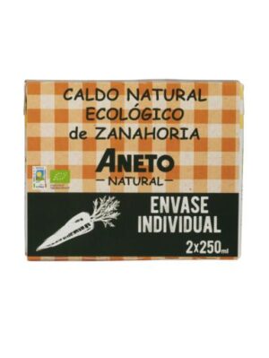 sales, condimentos y salsas BIPACK CALDO NATURAL ZANAHORIA ECO 2X250ML