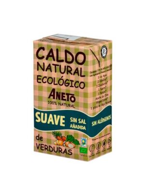 sales, condimentos y salsas CALDO NATURAL DE VERDURAS SUAVE SIN SAL AÑADIDA ECO 1L