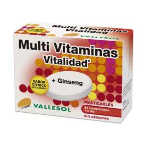 vitaminas MULTIVITAMINAS VITALIDAD + GINSENG 24 COMPRIMIDOS
