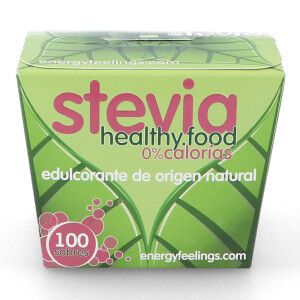 azucar y endulzantes STEVIA 0% CALORIAS, 100 SOBRES