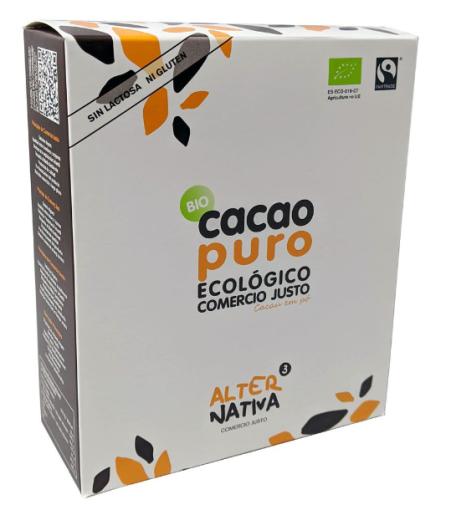 repostería y chocolates CACAO PURO DESGRASADO BIO 500 GR