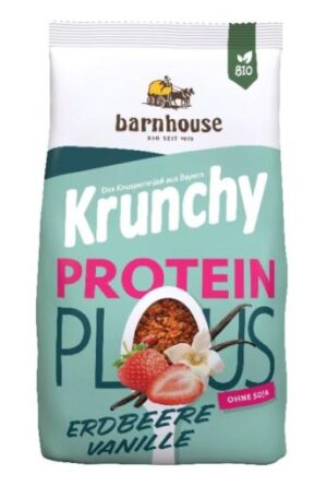 copos, mueslis y salvados MUESLI KRUNCHY PROTEIN PLUS FRESA VAINILLA BIO 325G