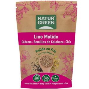 granos y semillas SEMILLAS DE LINO, CÁÑAMO, CALABAZA CHIA MOLIDA ECO 225 GR